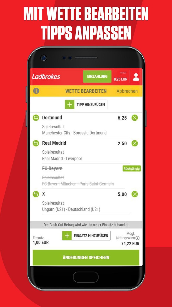 Ladbrokes – Sportwetten App screenshot image 4_Popularmodapk.com