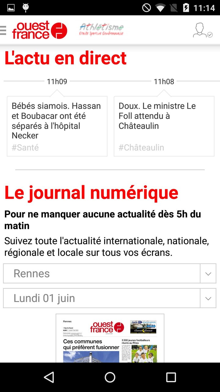 Ouest-France - Le journal screenshot image 1_Popularmodapk.com