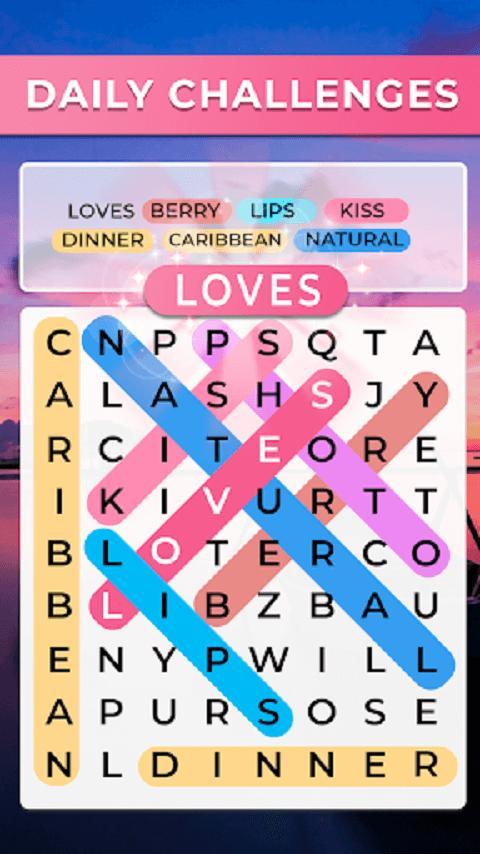 Word Search Puzzle- Brain Game screenshot image 2_Popularmodapk.com