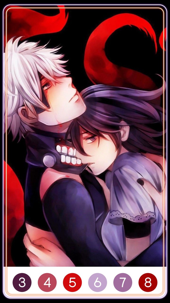Tokyo Ghoul Paint by Number screenshot image 2_Popularmodapk.com