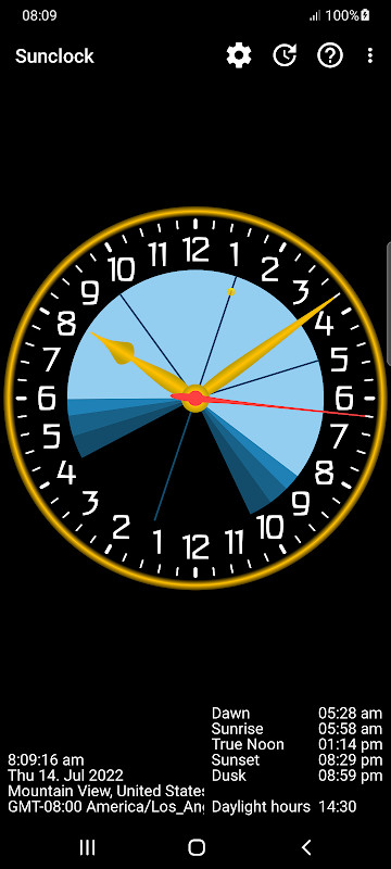 Sunclock - Sunrise Sunset Moon screenshot image 11_Popularmodapk.com