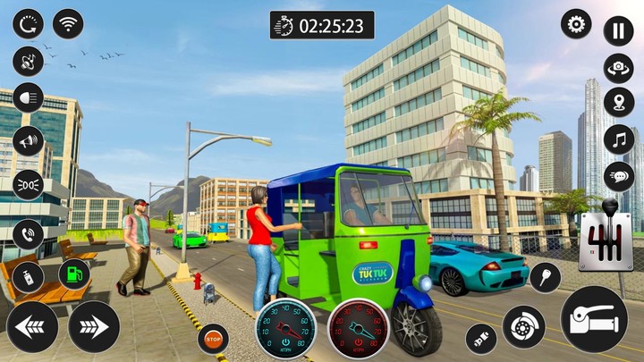 Passenger Rickshaw Driver Game screenshot image 2_Popularmodapk.com