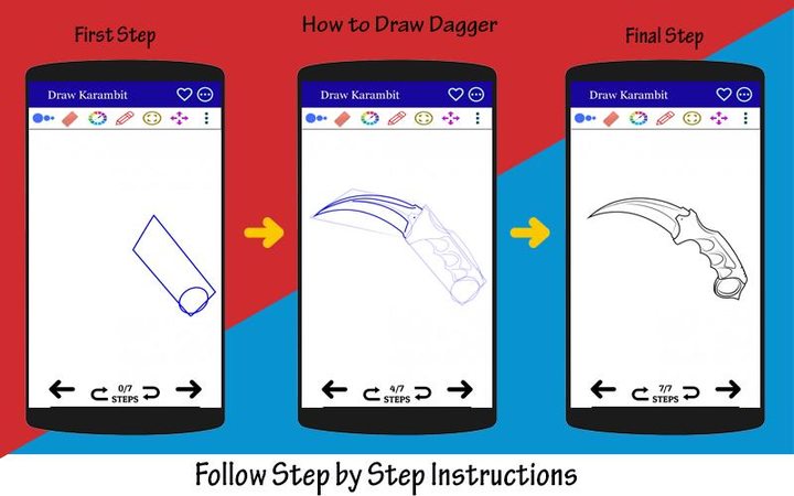 How to Draw Dagger Easy screenshot image 1_Popularmodapk.com