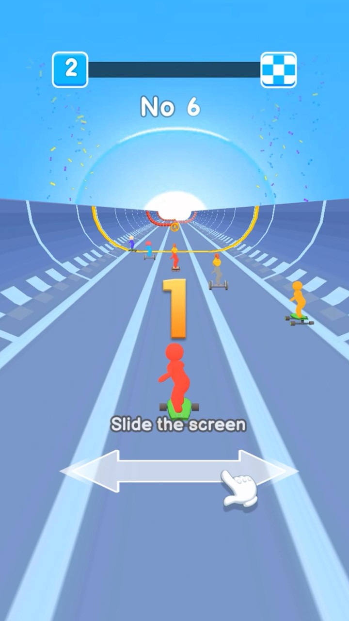 Crazy Skate Race screenshot image 2_Popularmodapk.com