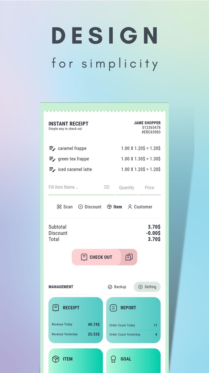 Instant Receipt screenshot image 1_Popularmodapk.com