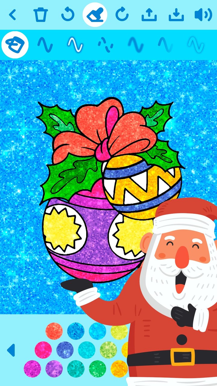 Christmas Color Game offline screenshot image 3_Popularmodapk.com