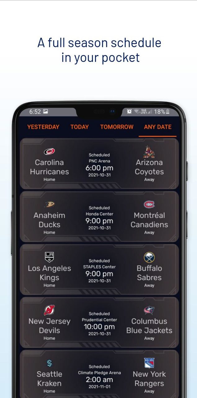 NHL Stats Video Highlights * screenshot image 3_Popularmodapk.com