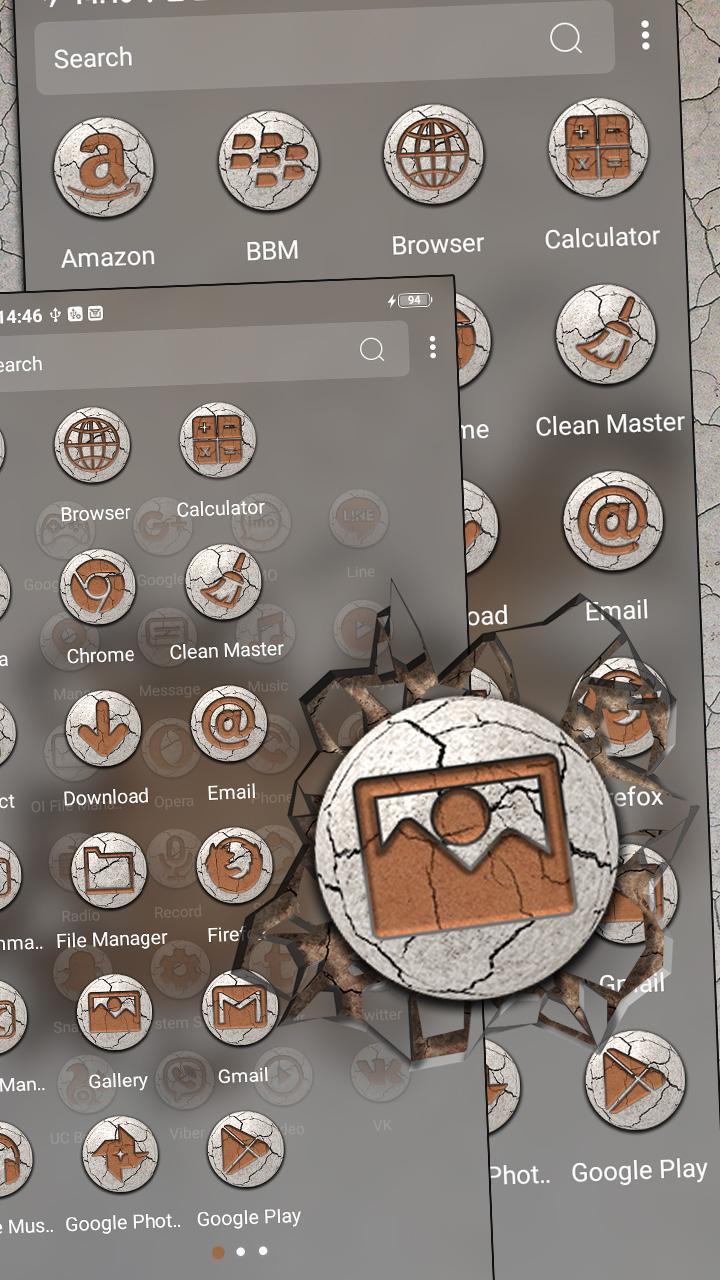 Crack Texture Theme Launcher screenshot image 7_Popularmodapk.com