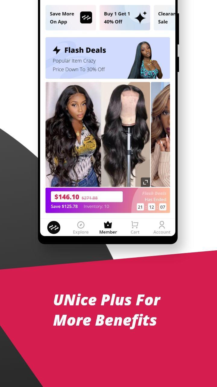 UNice-Human hair wigs screenshot image 5_Popularmodapk.com