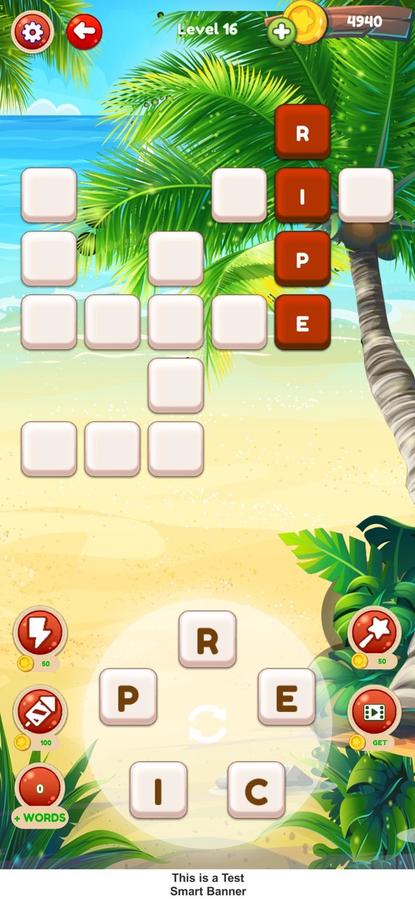 Beach Word Puzzle screenshot image 2_Popularmodapk.com