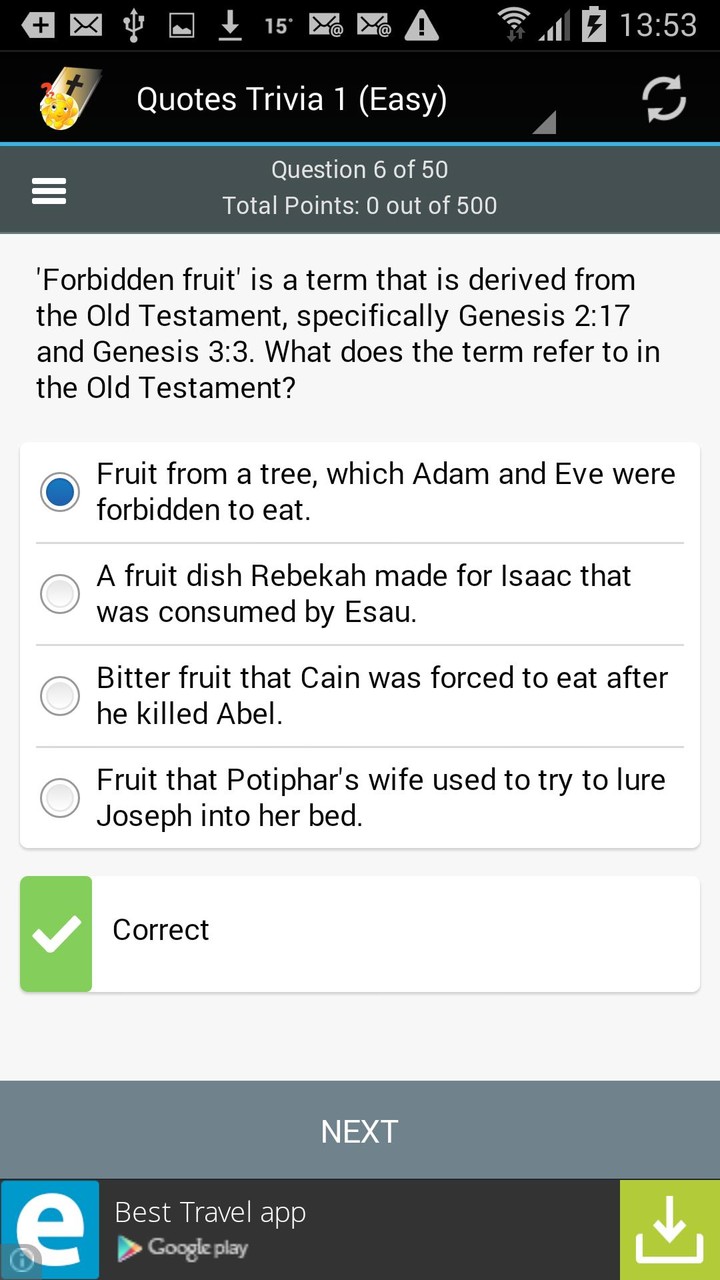 Bible Quotes Trivia screenshot image 4_Popularmodapk.com