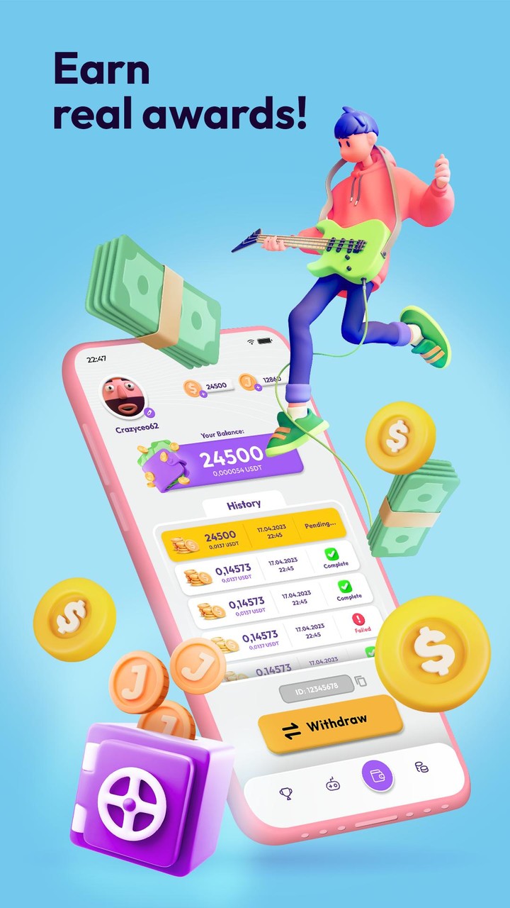 Jeton: Play & Earn Real Prizes screenshot image 3_Popularmodapk.com