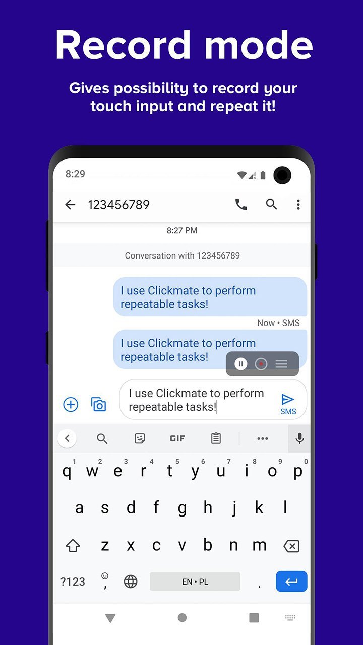 Auto Clicker Macro: Clickmate<span>(Pro features Unlocked)</span> screenshot image 2_Popularmodapk.com