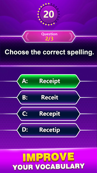 Spelling Quiz - Word Trivia<span>(mod)</span> screenshot image 3_Popularmodapk.com