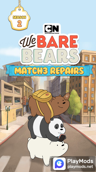 We Bare Bears Match3 Repairs<span>(Speed change)</span> screenshot image 1_Popularmodapk.com