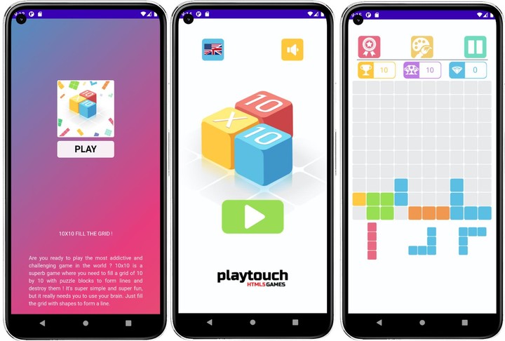 10x10 Fill The Grid screenshot image 2_Popularmodapk.com