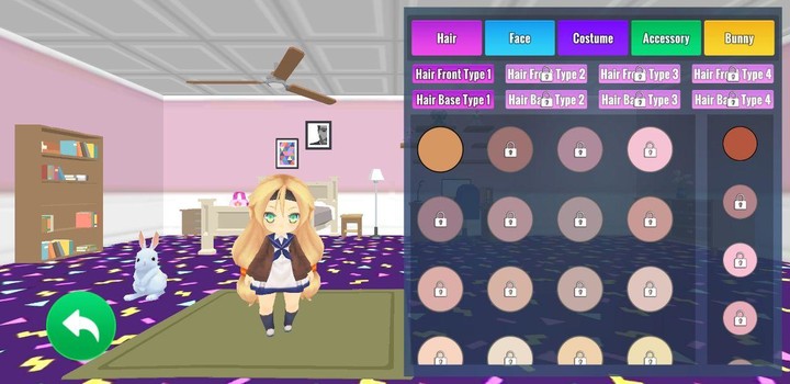 Kawaii School Anime Game screenshot image 2_Popularmodapk.com