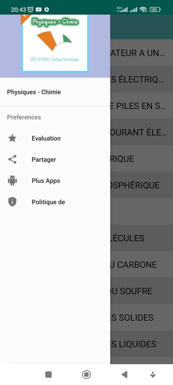 physique chimie 5ème collège screenshot image 3_Popularmodapk.com