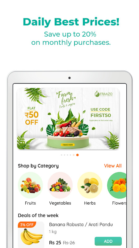 FRAAZO - Green Grocery App screenshot image 3_Popularmodapk.com