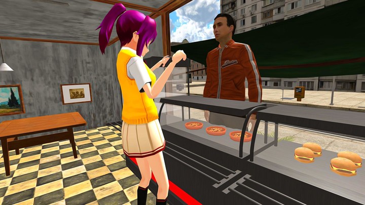 Anime Girl : High School Story screenshot image 3_Popularmodapk.com