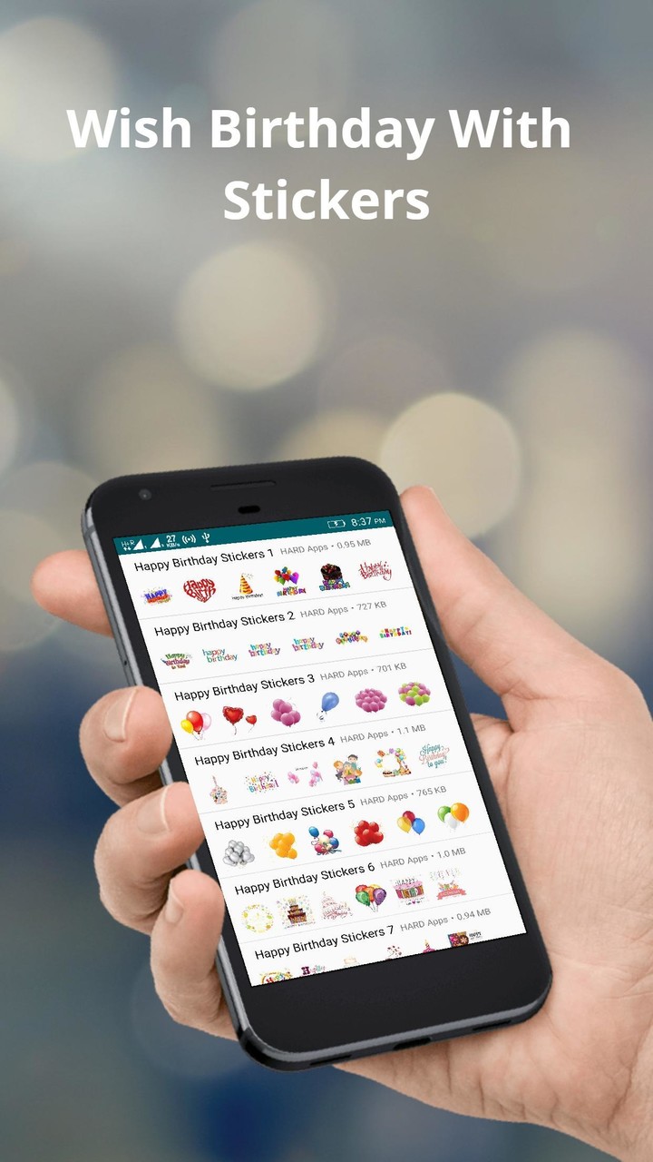 WASticker Birthday Stickers screenshot image 2_Popularmodapk.com