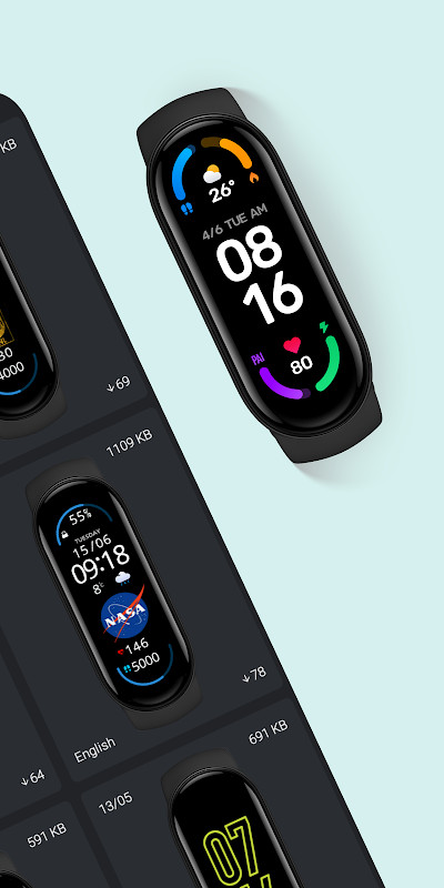 Mi Band 6 Watch Faces screenshot image 13_Popularmodapk.com