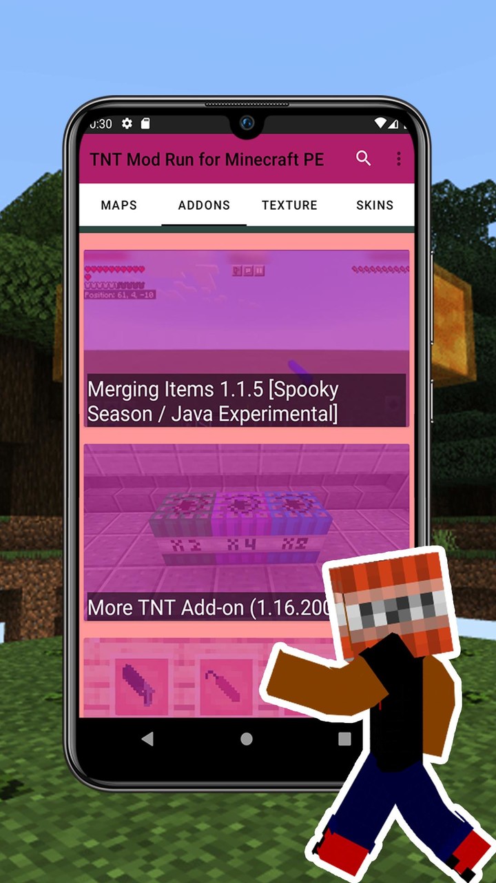 TNT Mod Run for Minecraft PE screenshot image 2_Popularmodapk.com