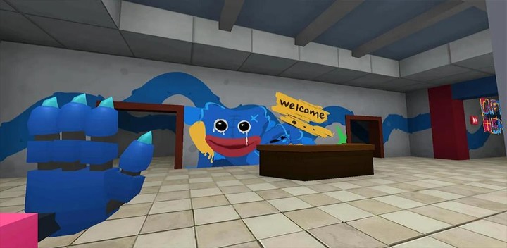 Blue Monster Escape Minecraft screenshot image 1_Popularmodapk.com