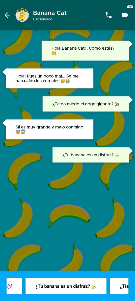 Videollamada Banana Cat Meme screenshot image 5_Popularmodapk.com
