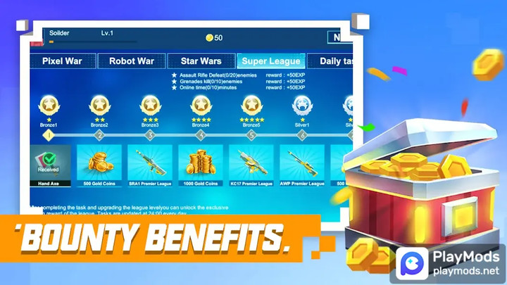 Pixel World:FPS Shoot Game<span>(Unlimited Money)</span> screenshot image 2_Popularmodapk.com