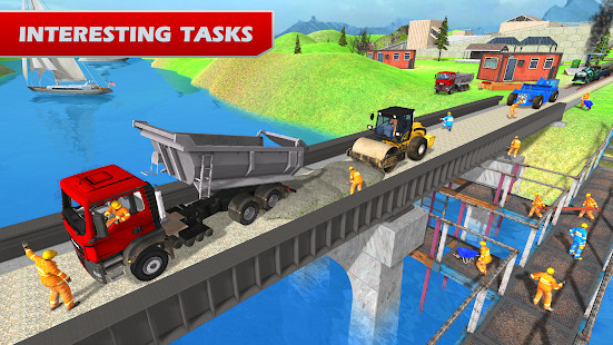 Train Bridge Construction: Railroad Building Sim<span>(Unlocked)</span> screenshot image 2_Popularmodapk.com
