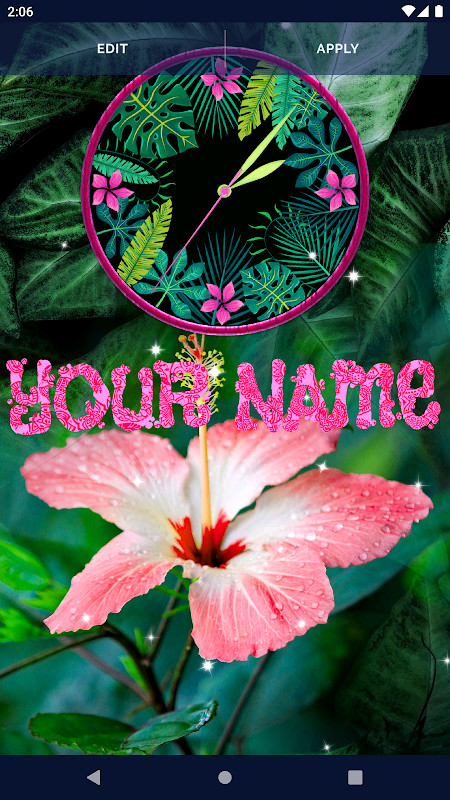 Black Jungle Forest Clock screenshot image 1_Popularmodapk.com