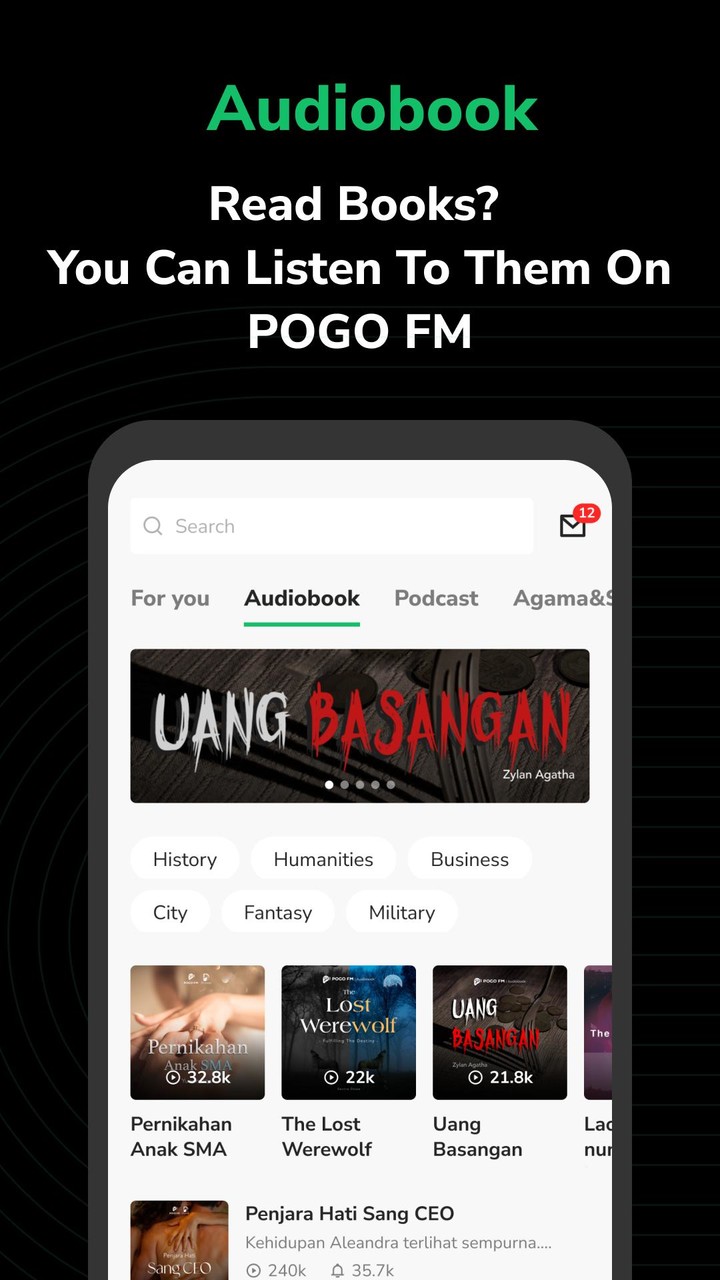 POGO FM - Audiobook & Podcast screenshot image 5_Popularmodapk.com