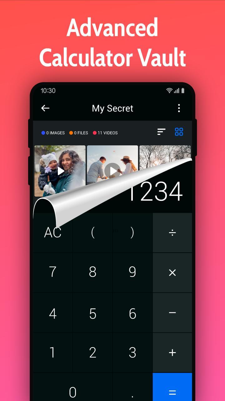 Calculator Vault, Gallery Lock screenshot image 1_Popularmodapk.com