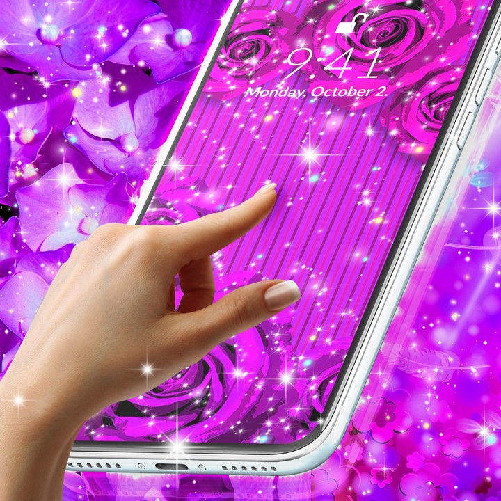 Purple live wallpaper screenshot image 9_Popularmodapk.com