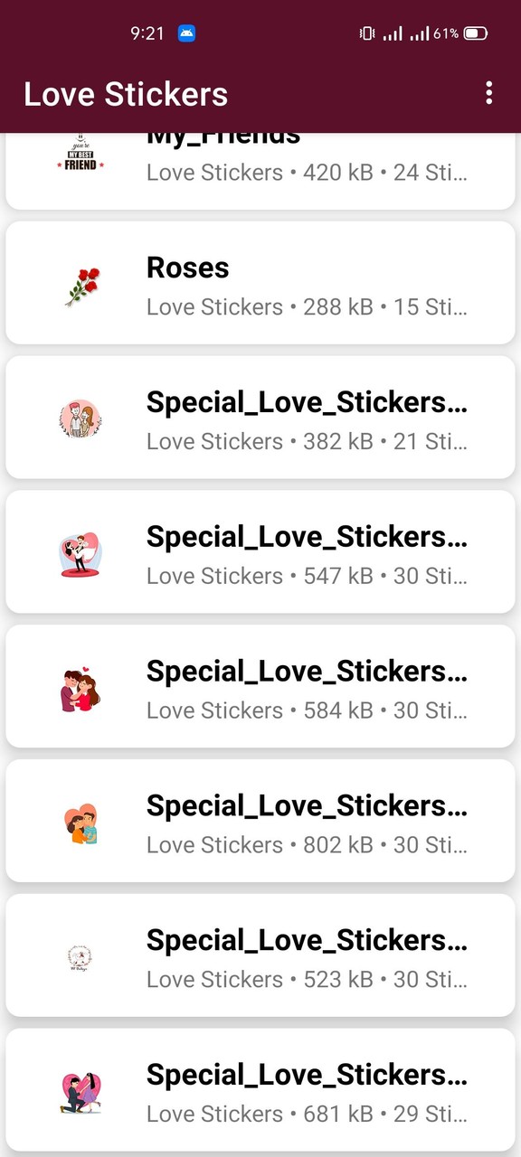 Love Romantic Stickers For Whatsapp - WAStickerApp screenshot image 2_Popularmodapk.com