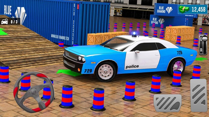 Police Car Parking Car Games screenshot image 2_Popularmodapk.com