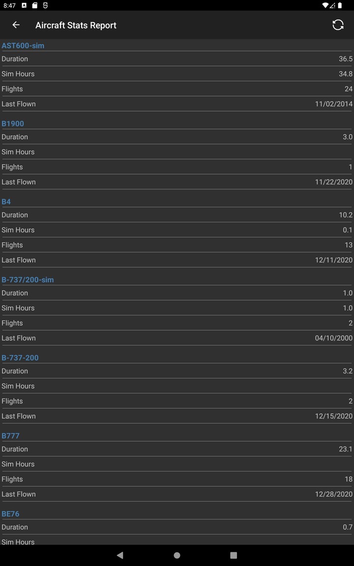 Logbook Pro Flight Log screenshot image 22_Popularmodapk.com
