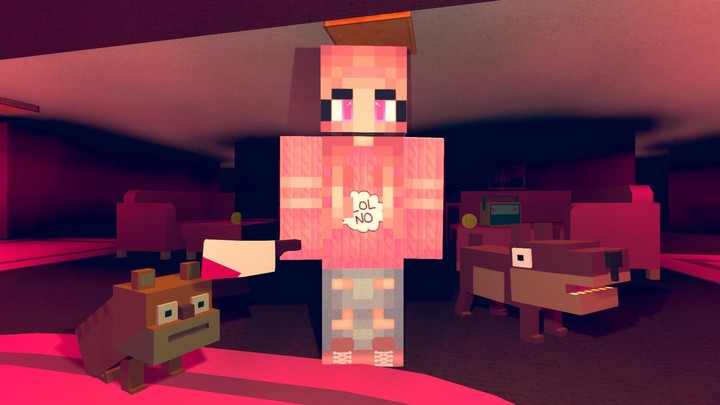 Night Horror In The Pink House screenshot image 3_Popularmodapk.com