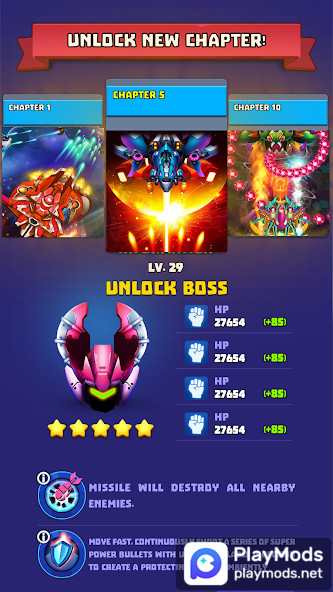 Galaxy Strike: Space Shooter<span>(Remove ads)</span> screenshot image 4_Popularmodapk.com