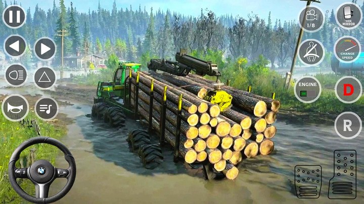 Snow Mud Truck Runner Offroad screenshot image 5_Popularmodapk.com