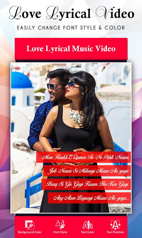 My Love Lyrical Video Maker screenshot image 2_Popularmodapk.com