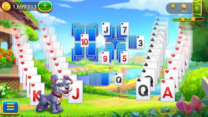 Solitaire Tripeaks Garden screenshot image 1_Popularmodapk.com