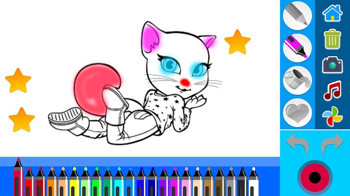 My Angela : Talking Coloring screenshot image 2_Popularmodapk.com