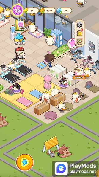 Fat Chicken Gym - Fitness Shop<span>(Unlimited Money)</span> screenshot image 1_Popularmodapk.com