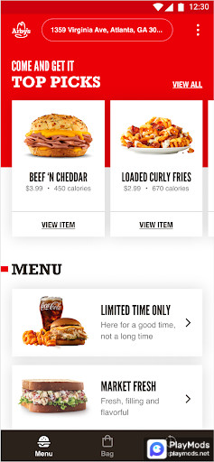 Arby's Fast Food Sandwiches screenshot image 1_Popularmodapk.com
