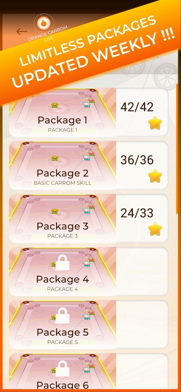 Trickshot: Orange Carrom Lite screenshot image 5_Popularmodapk.com