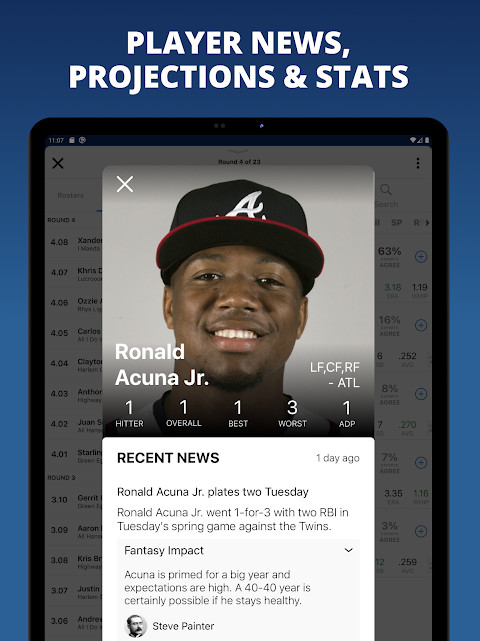 Fantasy Baseball Draft Wizard screenshot image 3_Popularmodapk.com