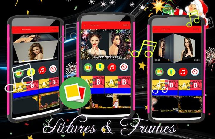 Happy New Year Photo Frames Video Maker With Song screenshot image 5_Popularmodapk.com