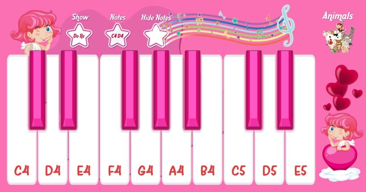 Piano Pink Animals screenshot image 5_Popularmodapk.com